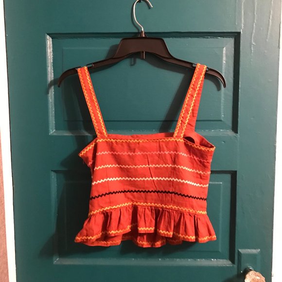 Crop Patterned Tank Top - Picture 2 of 4